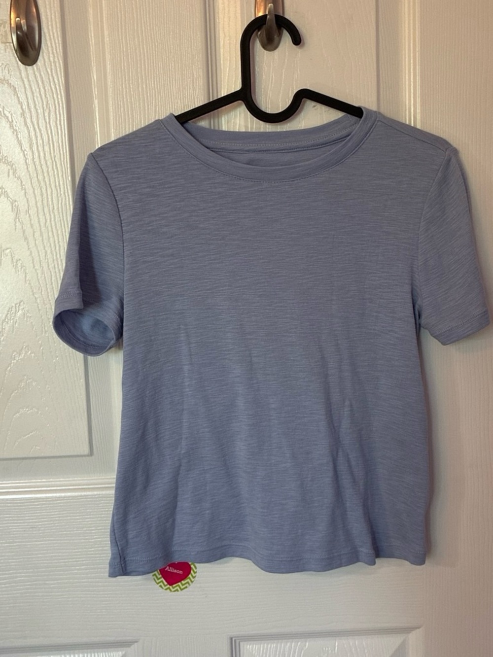 Marled. Blue simi crop top